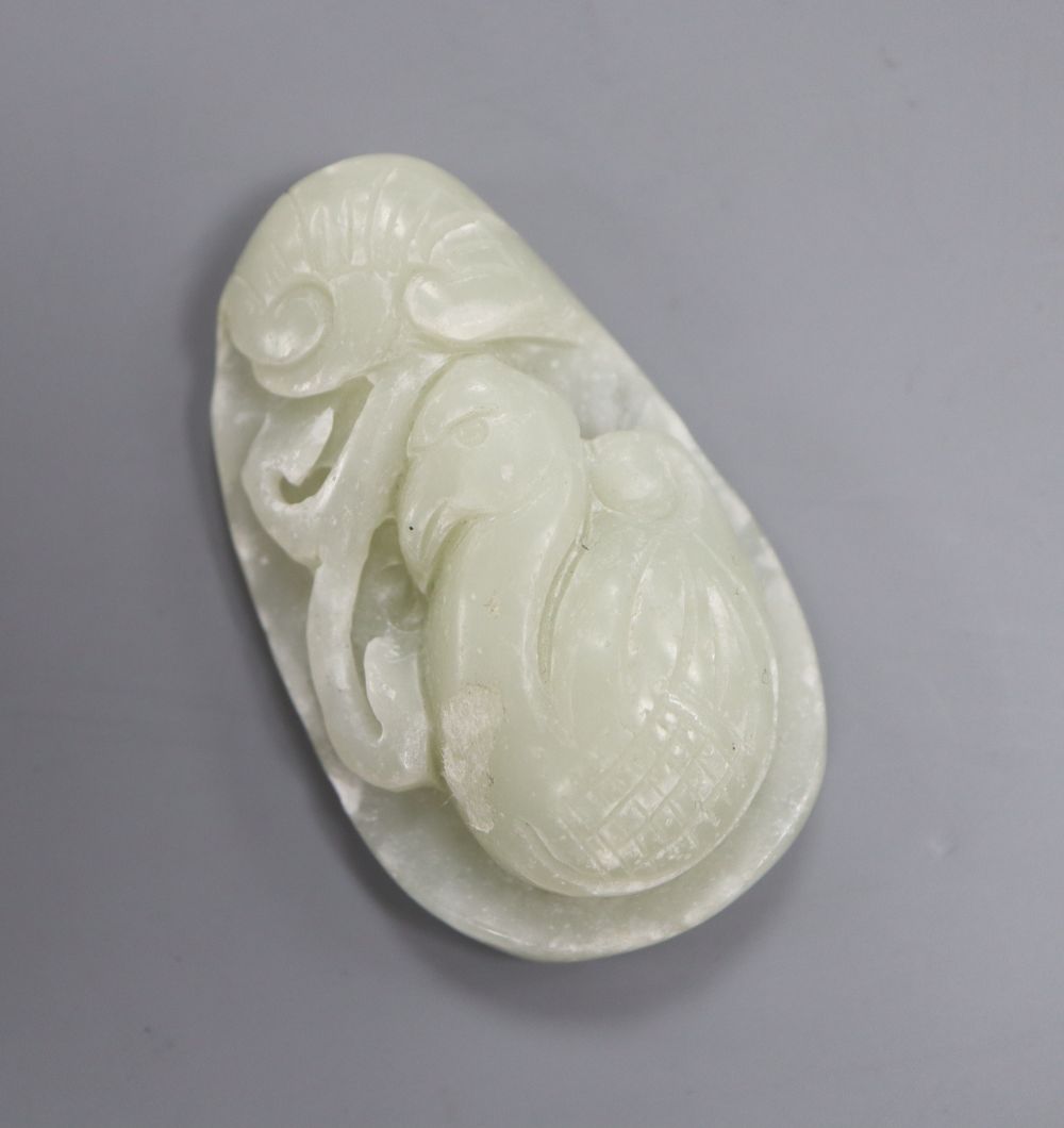 A jade carved pendant